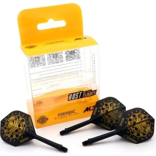 CUESOUL 3pcs AK5 Dart Flights And Shafts Two In One Integrated Feather Leaves Soft In-one Durable Anti-fall Get Free GIft Today