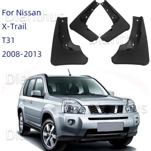 For Nissan X-Trail Xtrail X trail T31 2008-2013 Car Mudguard Anti-splash Anti-Fouling Front Rear Fender Accessories