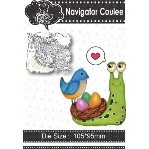 Metal cutting mold, traveling snail bird egg died of novice scrapbook cutting decorative stamps and mold craft supplies 2021 new