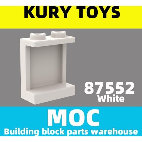 Kury Toys DIY MOC For 87552 Building block parts For Panel 1 x 2 x 2 with Side Supports - Hollow Studs