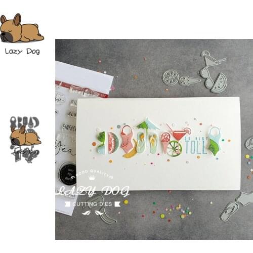 Summer Item Series Metal Cutting Dies Scrapbooking Stencil Decorative Craft Embossing Die Cuts Card Making New Dies For 2019