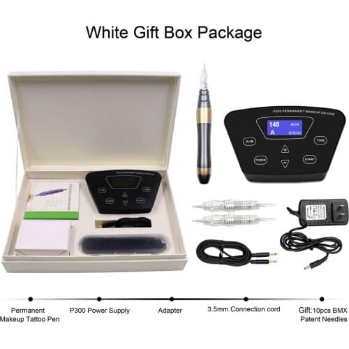 Professional Permanent Makeup Machine Rotary Pen For Eyebrows Lip Micro needling Gift Tattoo Machine Kit With Cartridge Needles