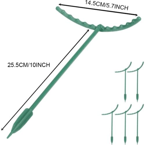 Reusable Plastic Plant Support Stand Half Round Gardening Plant Holder Easy Operation for Garden Courtyard Balcony TUE88