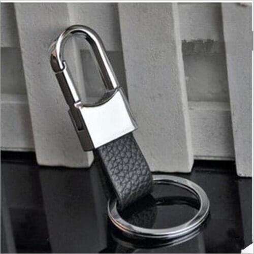 Men metal keychain cool gifts for men boyfriend leather car key chain ring holder keychain souvenir trinket keyring keyholder