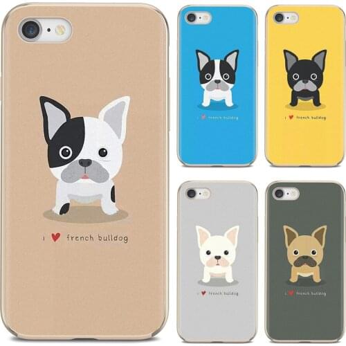 Soft TPU Phone Case cute cartoon french bulldog For Samsung Galaxy Note 3 4 5 8 9 S3 S4 S5 Mini S6 S7 Edge S8 S9 S10 Plus