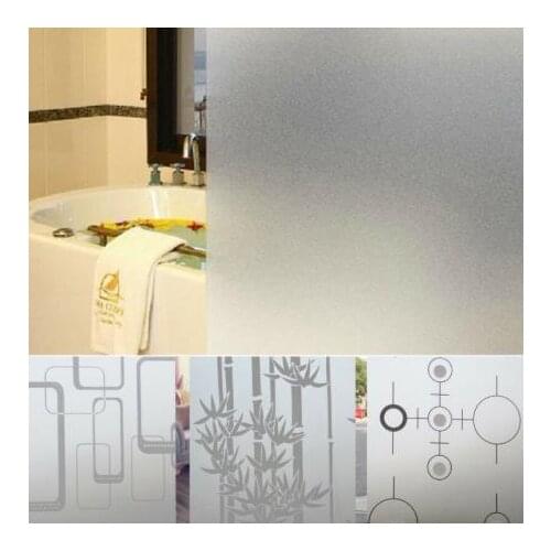 Newest 2M*45CM Frosted Opaque Glass Window Film For Window Privacy Adhesive Glass Stickers Home Decor Mixed Color Bedroom