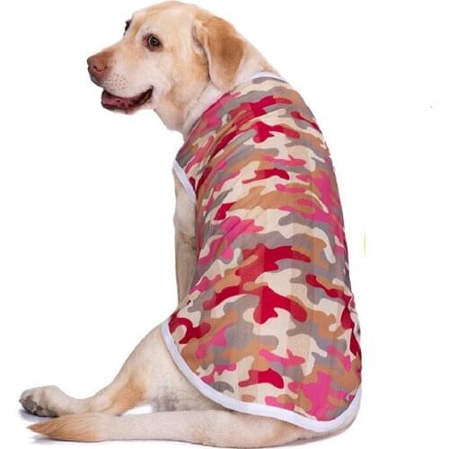 Big Dog Clothes Summer Large Dog Vest T-shirt Pajamas Welsh Corgi Shiba Inu Samoyed Husky Labrador Golden Retriever Clothing