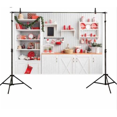 Christmas kitchen background wood for photo studio child cook backdrop photobooth photocall photography photo shoot