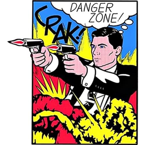 Archer Pop Danger Zone Pin