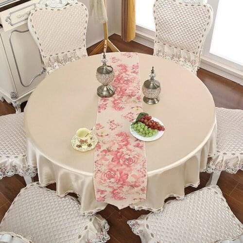 1/12/13 pcs/set Luxury Round Tablecloth Chair Cover Wedding Hotel Home Decoration Table Cover Dining and Coffee Table Cover W