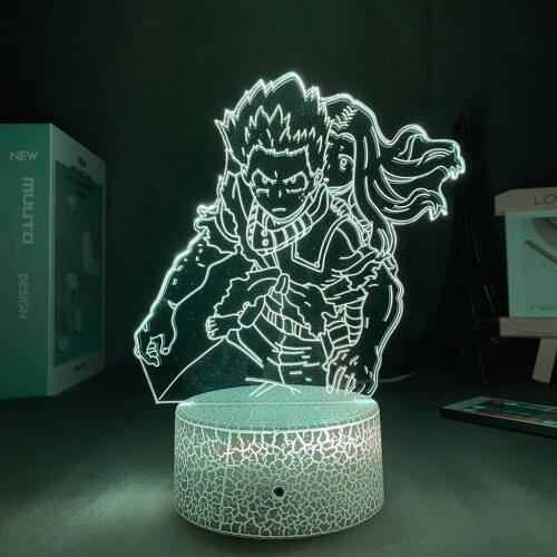 Led Panel Lights Anime Figure My Hero Academia Manga Izuku Midoriya Anime Room Decor Lighting Will of Holidays Anime Lamp
