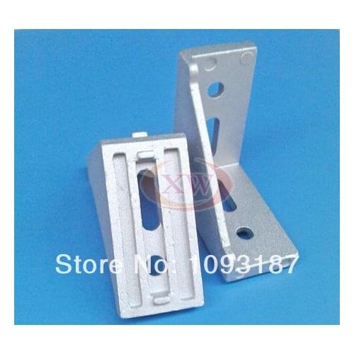 5PCS/LOT 4080 Corner Fitting Angle 4080 shelf Triangle Brackets Aluminum Profile Accessories L Connector Fasten connector