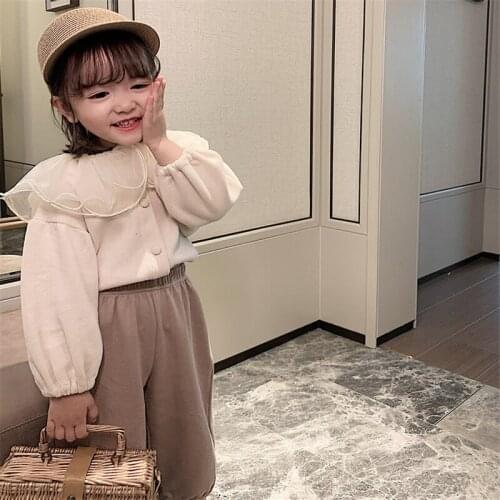 Sweet Spring Autumn Tops Hoodies Girls Sweatshirts Coat Kids Outwear Teenager Children Clothes High Quality