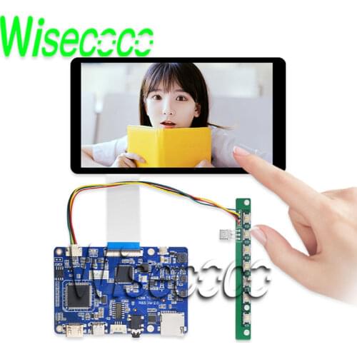 Wisecoco 5.5 ips lcd display fhd 1920x1080 +touch screen panel hdmi to mipi driver board support win 7 8 10 raspberry pi diy