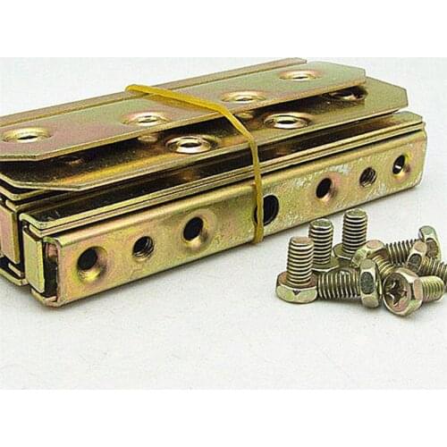 1 Set (4pcs) 5-inch Heavy Metal Bed Bracket Hinge fastener Wood Board Connector for Bed Fixed Corner Hardware Furniture fittings