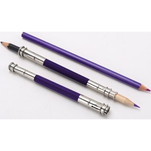 Dual Head Pencil Extender Holder Sketch School Office Art Write Tool Adjustable
