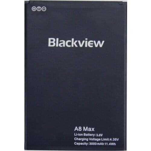 10PCS MLLSE 3000mAh Battery For Blackview A8 Max Backup Replacement Accessory Accumulators