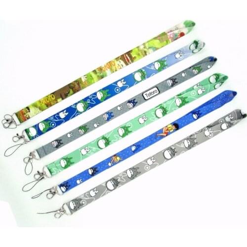 10 pcs/lot Anime Neighbor Totoro Phone Rope Strap Chain Charm Lanyard Keychain necklace toy gift