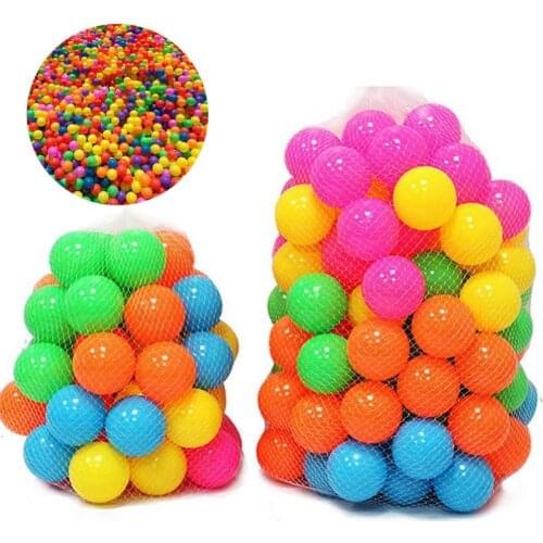 100Pcs Colorful Soft Water Pool Ocean Wave Ball Outdoor Fun Sports Baby Children Toy Amusement Park Props Mixed Color Kid Toys