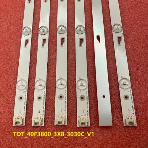 15pcs/lot LED backlight for TCL 40FD2700 40FS3750 40FS3800 40FS3850 L40F3303B L40F3301B Thomson 40FA5405 TOT_40F3800_3X8_3030C