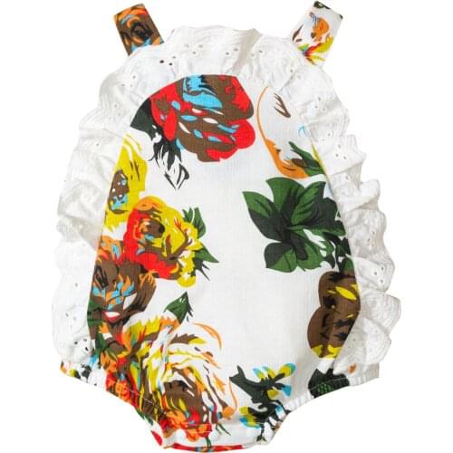 2021 Baby Summer Clothing Newborn Baby Girl Kawaii Lace Princess Romper Jumpsuit One-Pieces Backless Sunsuit Clothes Set