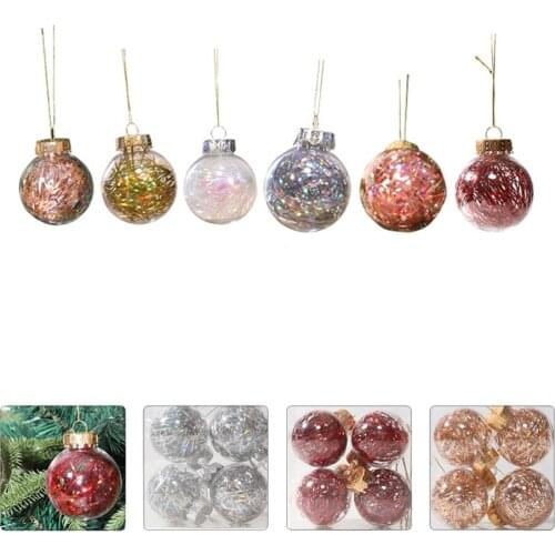 24pcs Christmas Ornaments Christmas Hanging Pendant (Mixed Color)