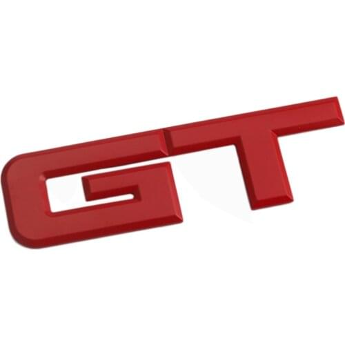 3d Gt Logo Car Sticker Fashion Car Decor Sticker For Ford Mustang Focus Mk 1 2 3 7 Mondeo Car Styling Red