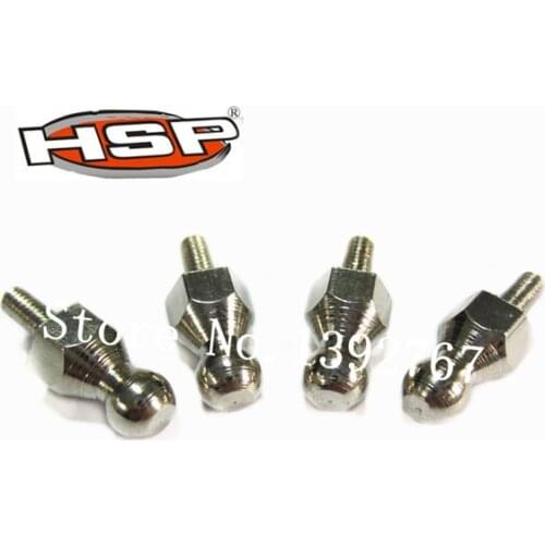 4Pcs HSP Part 08021 Shock Ball Mount For RC 1/10 4WD Monster Truck Truggy 94188 94111 MONSTER BRONTOSAURUS ATV TRIBESHEAD