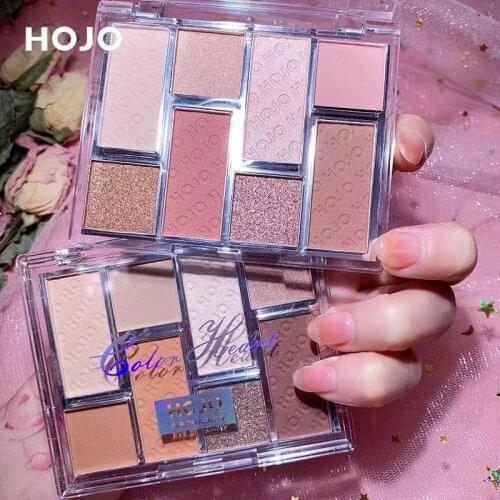 8 Colors Shimmer Matte Eyeshadow Palette Pearlesent Glitter Metallic Eyeshadow Pallete Pigmented Makeup Palette Cosmetic
