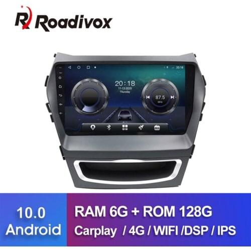 9" Android 10.0 Octa Core Car Gps Dvd Player for HYUNDAI IX45 SANTA FE 2013 Car Radio Multimedia Player Head Unit Navigation