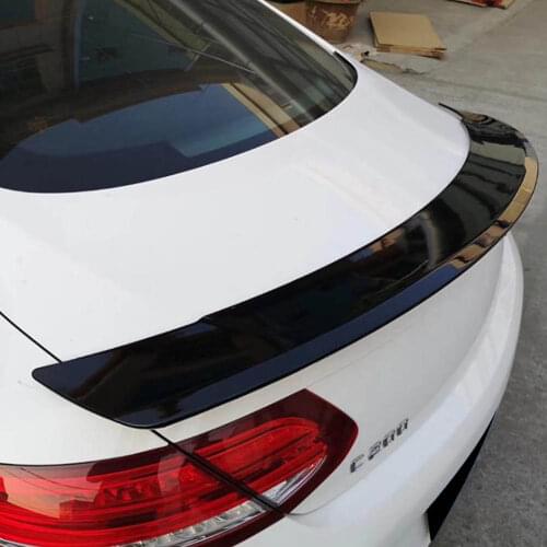 Car RT Style For Mercedes Benz C Class W205 C63 C180 C200 C250 C260 4Door ABS Rear Trunk Spoiler Wing Lip 2015 2016 2017 2018