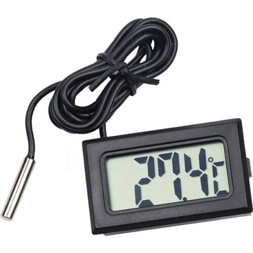 Car Digital Thermometer Hygrometer Temperature Indoor Outdoor Temperature Sensor Humidity Meter Gauge Instruments