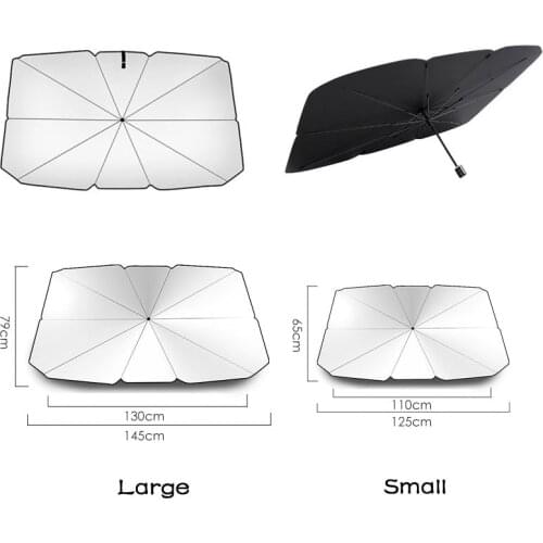 Car Sunshade Interior Front Window SunShade UV Protector Foldable Umbrella Windshield For Volkswagen VW Jetta MK7 2019 2020 2021