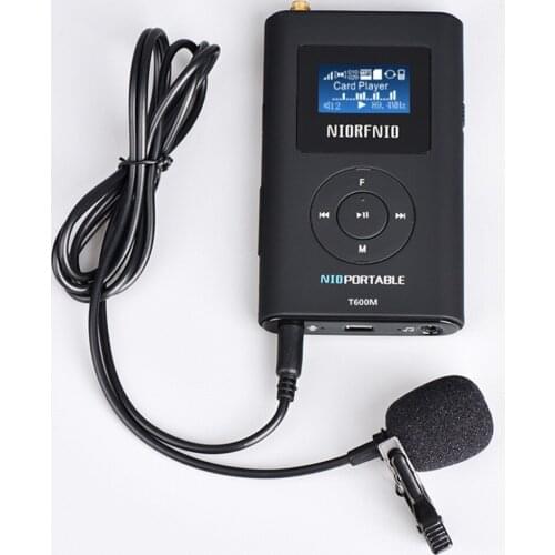 Free Shipping 0.6W High Capacity Wireless Stereo Transmitter NIO-T600M FM PLL Transmitter for Meeting Teaching Factory Market