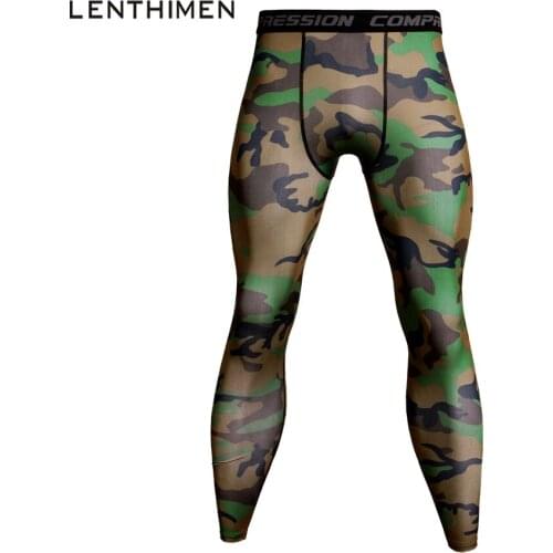 17 Colors Brand Camo Compression Pants Men Joggers Run Jogging Leggings Fitness Tights Gym Bodybuilding Male Bottom MMA Trousers