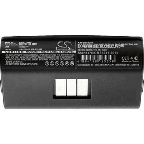 Cameron Sino 3400mAh Battery for Intermec 700,710,720,730,740,740B,740C,741,750,750C,751,751G,760,761,CK60,CK61,PB40,PB41,PB42