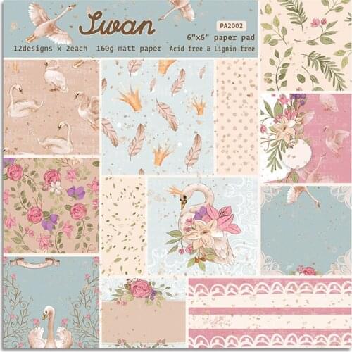 24Pcs/Lot Carrot Retro Material Papers DIY Scrapbooking Album Diary Gift Decorative Paper Scrapbooking Paper