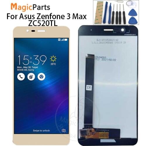 For Asus Zenfone 3 Max ZC520TL X008D LCD Display Touch Screen Digitizer Assembly For ASUS ZC520TL X008DC LCD Free shipping