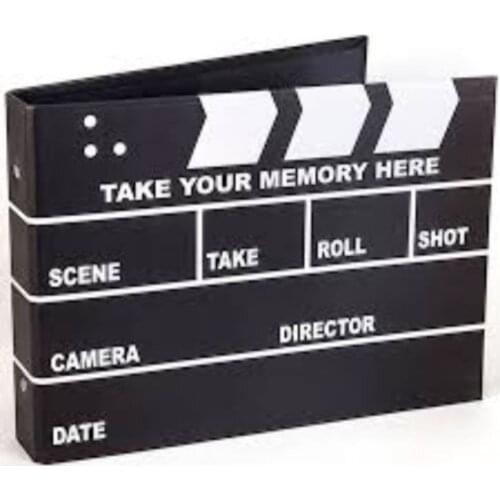 Clapperboard Photo Album Life Is A Movie Folder Handmade 25 Pages Large Photos Notebook Vintage Home Decor Gift