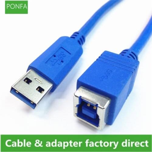 USB 3.0 A male to B female USB3.0 AM to BF short printer Cable connector 0.3M for printers Scanners HDD
