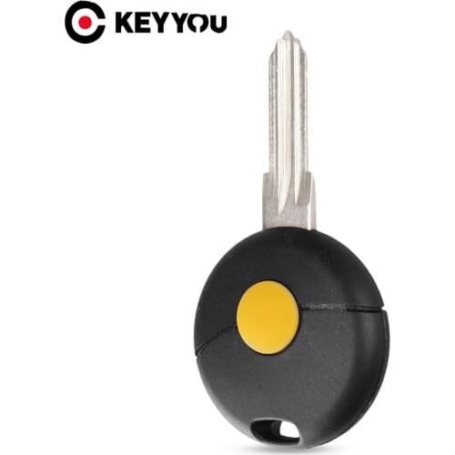 KEYYOU For Mercedes Benz Smart 1998-2012 Fortwo Auto Fob For Benz Cover Replacement Key Shell Case 1 Buttons