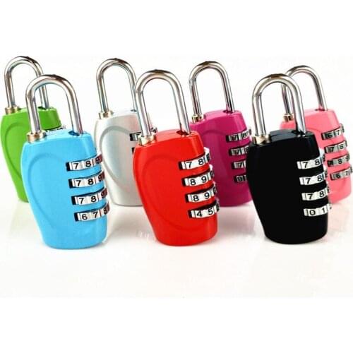 Colorful 4 Dial Digit Combination Lock Weatherproof Security Padlock Outdoor Gym StadiumTrunk Aluminum Alloy Safely Code Lock