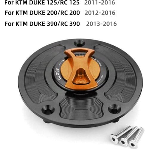Motorcycle Refit CNC Fuel Tank Cap Gas Oil Tank Cover Petrol Cover For KTM DUKE 125 200 390 RC 125 200 390 Accessories 2013-2016