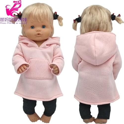 40 Cm Nenuco Doll Winter Jackets Ropa Y Su Hermanita 17" Reborn Baby Dolls Fur Coat With Hat