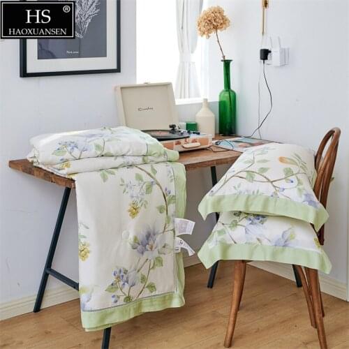 Lyocell Tencel Lightweight Quilted Quilt Summer Blanket Soft Summer Quilt & Hypoallergenic Thin quiltSuit1pcs