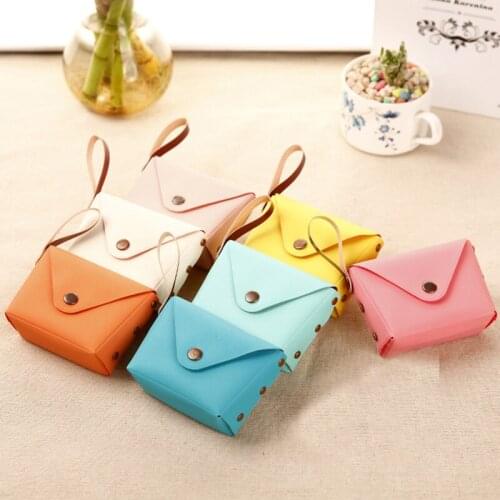 Mini Cute Candy Wallet PU Unisex Coin Purse Handbags Coin Wallet Retro Key Holder Small Money Bag Money Change Coin Pouch