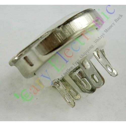 Wholesale and retail 4pc 9pin Ceramic vacuum tube socket valve base 12AX7 12AU7 ECC83 ECC82 6DJ8 amps free shipping