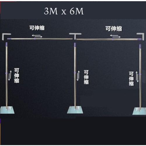 Excellent Backdrop Stand Frame 3m x 6m Wedding Stainless Steel Pipe Wedding Backdrop Frame