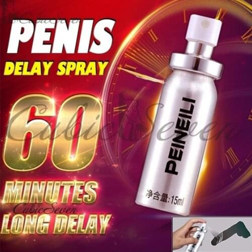 Peineili Sex Delay Spray for Men Anti Premature Ejaculation Prolong 60 Minutes Penis Enlargment Pills + 12pcs Lasting Sex Wipes
