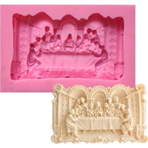 The Last Supper Photo Frame Listing Mold Silicone Craft Casting Multi-Purpose T5UF